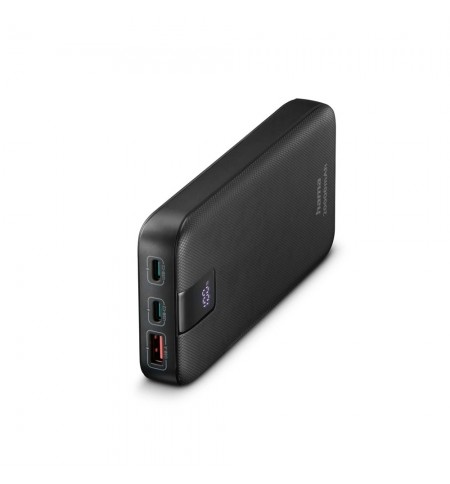 Powerbank 20000mAh USB-A 1 Porta + USB-C 2 Portas Cinza