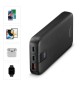 Powerbank 20000mAh USB-A 1 Porta + USB-C 2 Portas Cinza