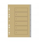 Separadores A4 Plástico Numerados (1 a 6) Roma 266 1un