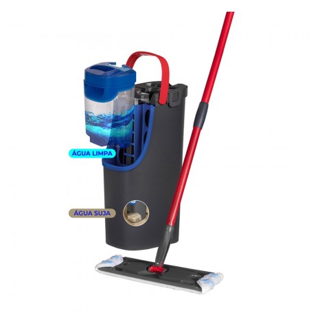 Balde e Mopa H2Pro Sistema Duplo de Água Vileda