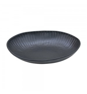Saladeira 26.5x19.6x5cm Melamina Oval AQUA BLACK 1un