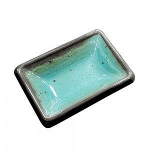 Molheira 8.8x6.1x2.5cm Melamina Quadrada TERRACOTA Azul 1un