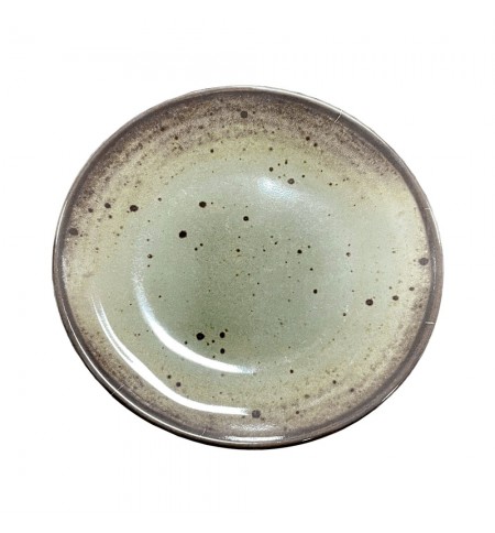 Prato 25.5x2.9cm Melamina Redondo TERRACOTA Cinzento 1un