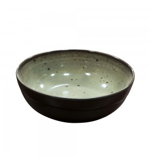 Tigela 19x7.2cm Melamina Redonda TERRACOTA Cinzento 1un