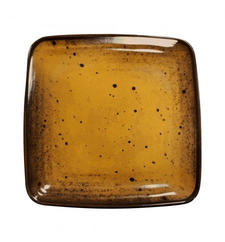 Prato 26.6x26.6x2.5cm Melamina Quadrado TERRACOTA Ambar 1un