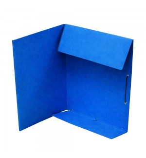 Pasta Cartão Hidraulico A4 Abas/Elásticos Roma19 Azul