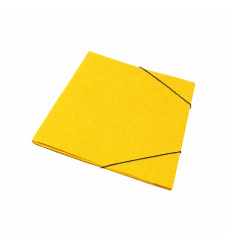 Pasta Cartão Hidraulico A4 Abas/Elásticos Roma19 Amarelo