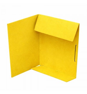 Pasta Cartão Hidraulico A4 Abas/Elásticos Roma19 Amarelo