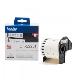 Rolo Papel Térmico Contínuo Impressão Preto/Vermelho