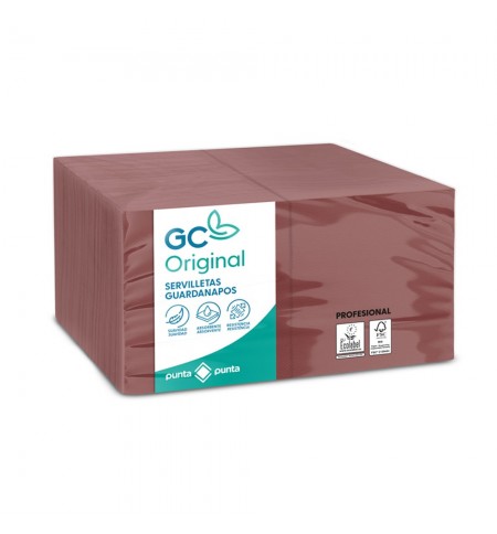 Guardanapos 20x20 2Fls Bordeaux P&P 100un