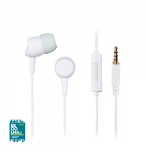 Auriculares In-Ear Jack 3.5mm Kooky Branco