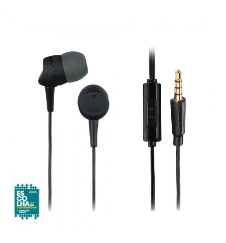 Auriculares In-Ear Jack 3.5mm Kooky Preto