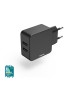 Carregador USB-A 2 Portas 12W Preto