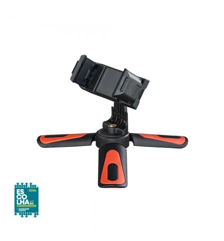 Tripé Smartphone Mini Preto/Vermelho