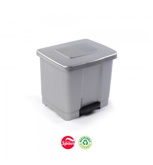 Contentor 35L Prata com Pedal