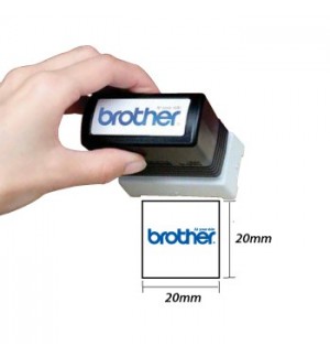 Carimbo 20x20mm Azul Brother PR2020E6P 6un