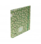 Dossier A4 FLOWERS Verde c/Recarga Pautado + Separadores 1un