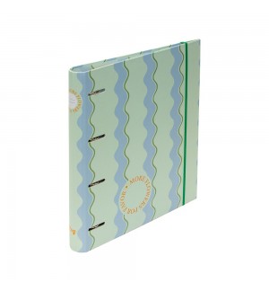 Dossier A4 FLOWERS Waves c/Recarga Pautado + Separadores 1un