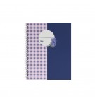 Caderno Espiral A5 Quadriculado PROVENCE Vichy 80Fls 1un