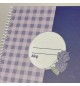 Caderno Espiral A5 Quadriculado PROVENCE Vichy 80Fls 1un