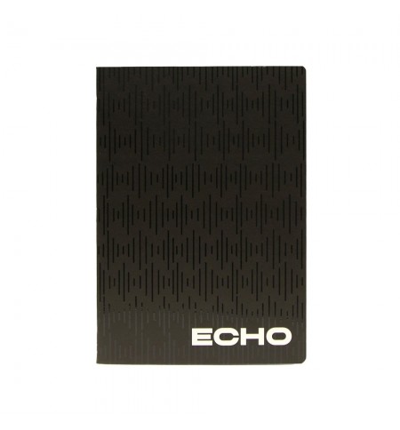 Caderno Agrafado A4 Pautado ECHO Preto 48Fls 1un