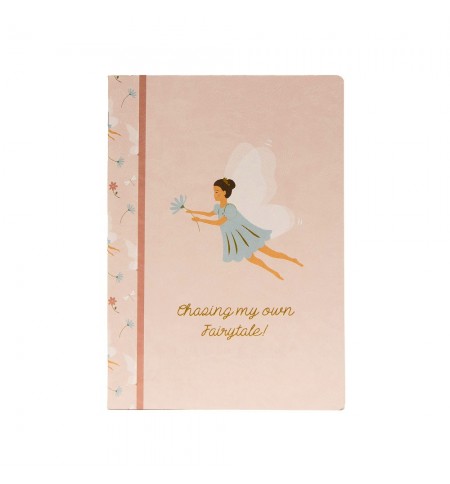 Caderno Agrafado A4 Pautado FAIRIES Rose 48Fls 1un