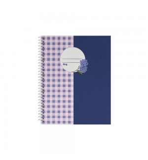 Caderno Espiral A5 Pautado PROVENCE Vichy 80Fls 1un