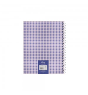 Caderno Espiral A5 Pautado PROVENCE Vichy 80Fls 1un