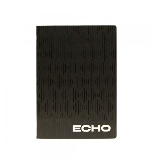 Caderno Agrafado A4 Quadriculado ECHO Preto 48Fls 1un