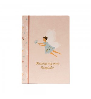 Caderno Agrafado A4 Quadriculado FAIRIES Rose 48Fls 1un