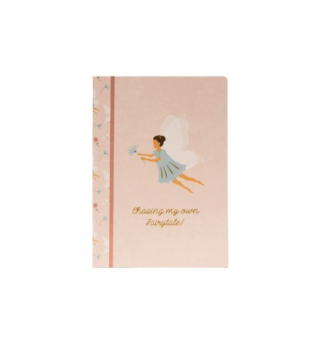 Caderno Agrafado A5 Pautado FAIRIES Rose 48Fls 1un