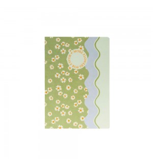 Caderno Agrafado A5 Pautado FLOWERS Waves 48Fls 1un