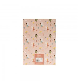 Caderno Agrafado A5 Quadriculado FAIRIES Rose 48Fls 1un