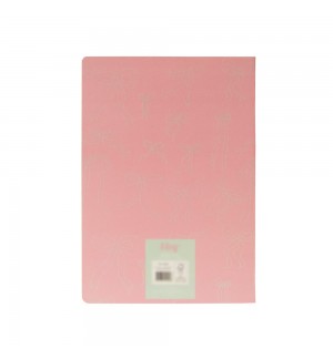 Caderno Agrafado A4 Pautado LACES Rosa 48Fls 1un