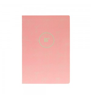 Caderno Agrafado A4 Quadriculado LACES Rosa 48Fls 1un