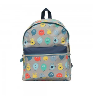 Mochila Escolar Clássica PLAY ME Monster 40x30x18cm