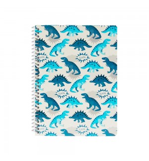 Caderno Espiral A4 Pautado DINO 80Fls 1un