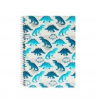 Caderno Espiral A4 Quadriculado DINO 80Fls 1un