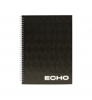 Caderno Espiral A4 Pautado ECHO Preto 80Fls 1un