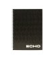 Caderno Espiral A4 Pautado ECHO Preto 80Fls 1un