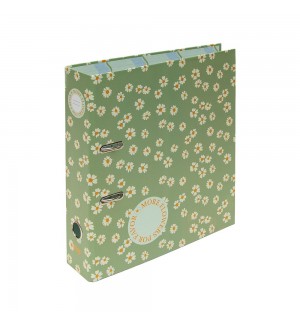 Pasta Arquivo L/L A4 c/ Rado FLOWERS Verde
