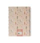 Caderno Espiral A4 Pautado FAIRIES Rose 80Fls 1un