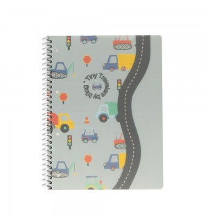 Caderno Espiral A4 Pautado PP PLAY ME Cars 80Fls 1un
