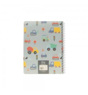 Caderno Espiral A5 Quadriculado PP PLAY ME Cars 80Fls 1un