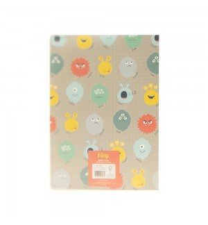 Caderno Agrafado A4 Pautado PP PLAY ME Monster 48Fls 1un