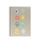 Caderno Espiral A4 Quadriculado PP PLAY ME Monster 80Fls 1un