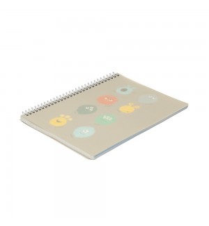 Caderno Espiral A5 Pautado PP PLAY ME Monster 80Fls 1un
