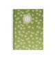 Caderno Espiral A4 Pautado FLOWERS Verde 80Fls 1un