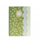 Caderno Espiral A4 Quadriculado FLOWERS Waves 80Fls 1un