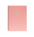 Caderno Espiral A4 Quadriculado LACES Rosa 80Fls 1un